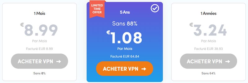 tarif promo vpn ivacy
