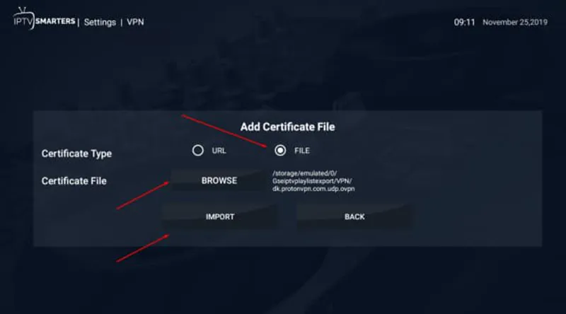 configuration vpn iptv smarters pro freebox
